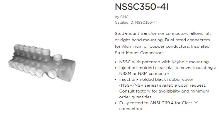 Stud Conn 4 hole keyhole